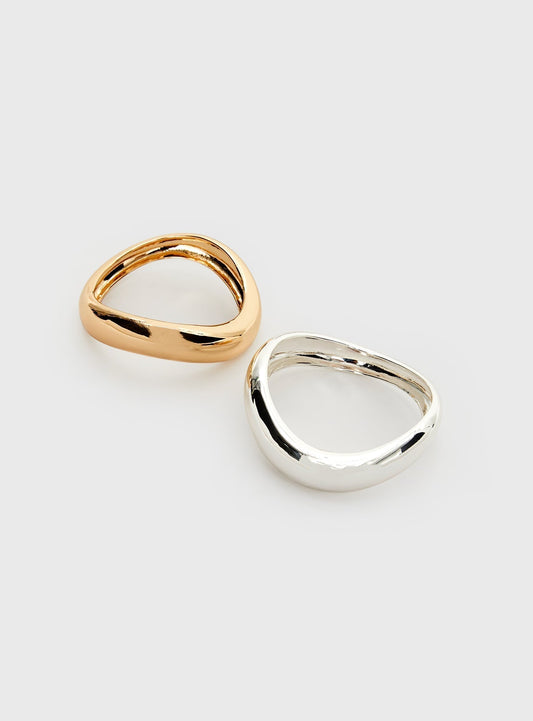 Softer Side Bangle Silver / Gold