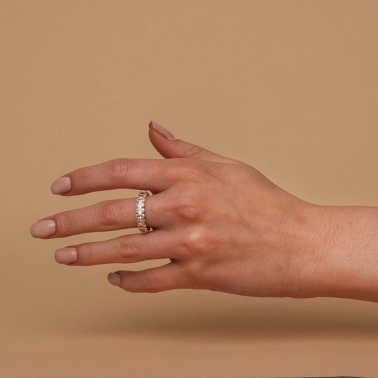 Vermeil Oval Eternity Band