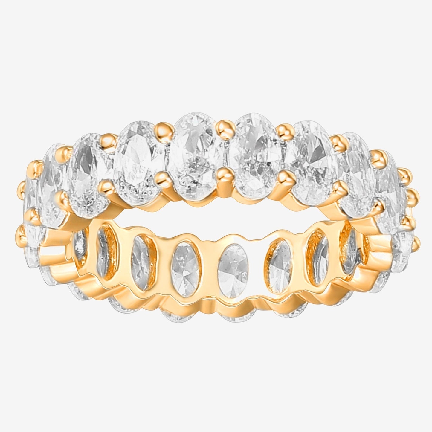 Vermeil Oval Eternity Band