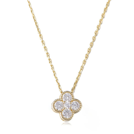 Diamond Single Clover Necklace
