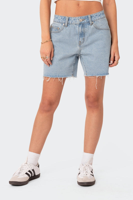 Tomboy Low Rise Denim Shorts