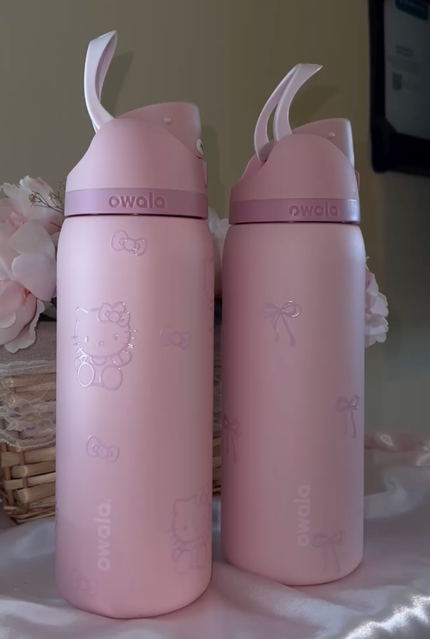 32OZ PINK HELLO KITTY OWALA
