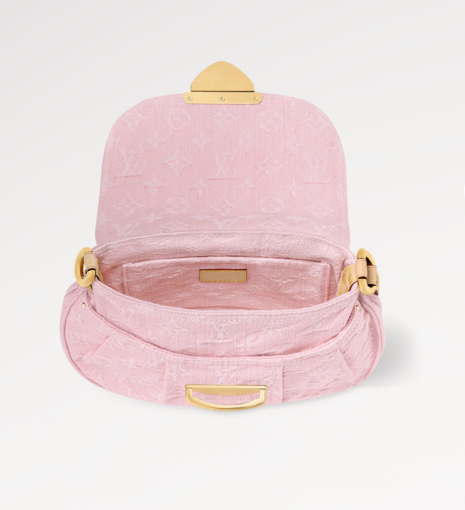 Pink Denim Marina Bag