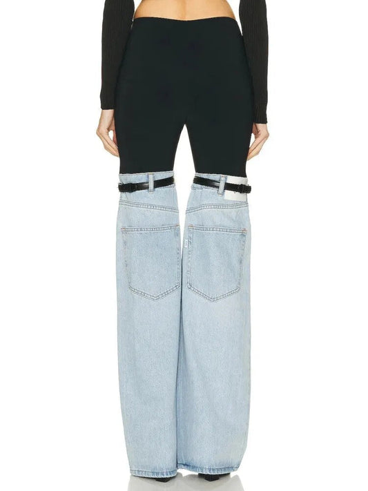 Denim Hybrid Flare Trouser
