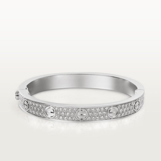 Aimee Diamond Paved Love Bracelet