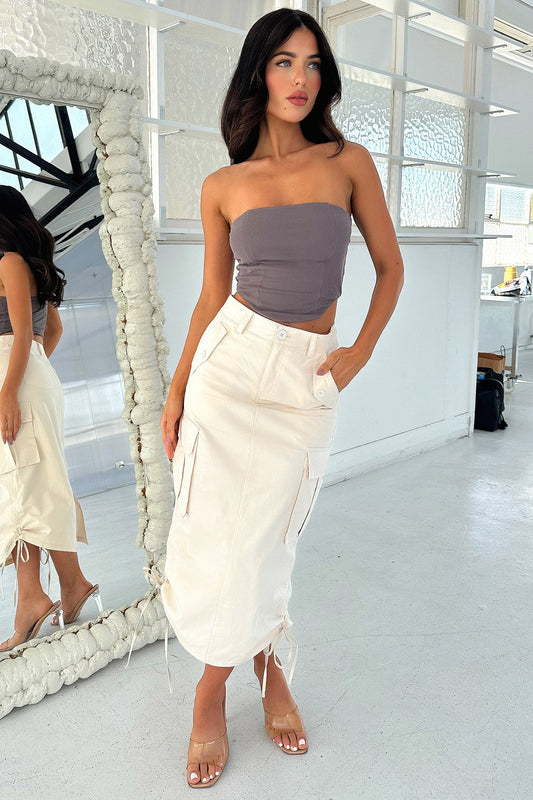 Rayna Crop - Charcoal