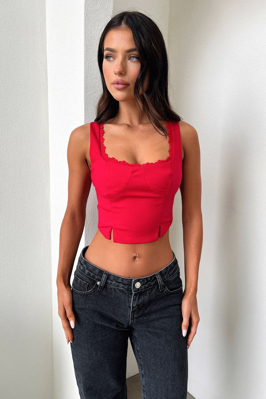 Varia Crop - Red