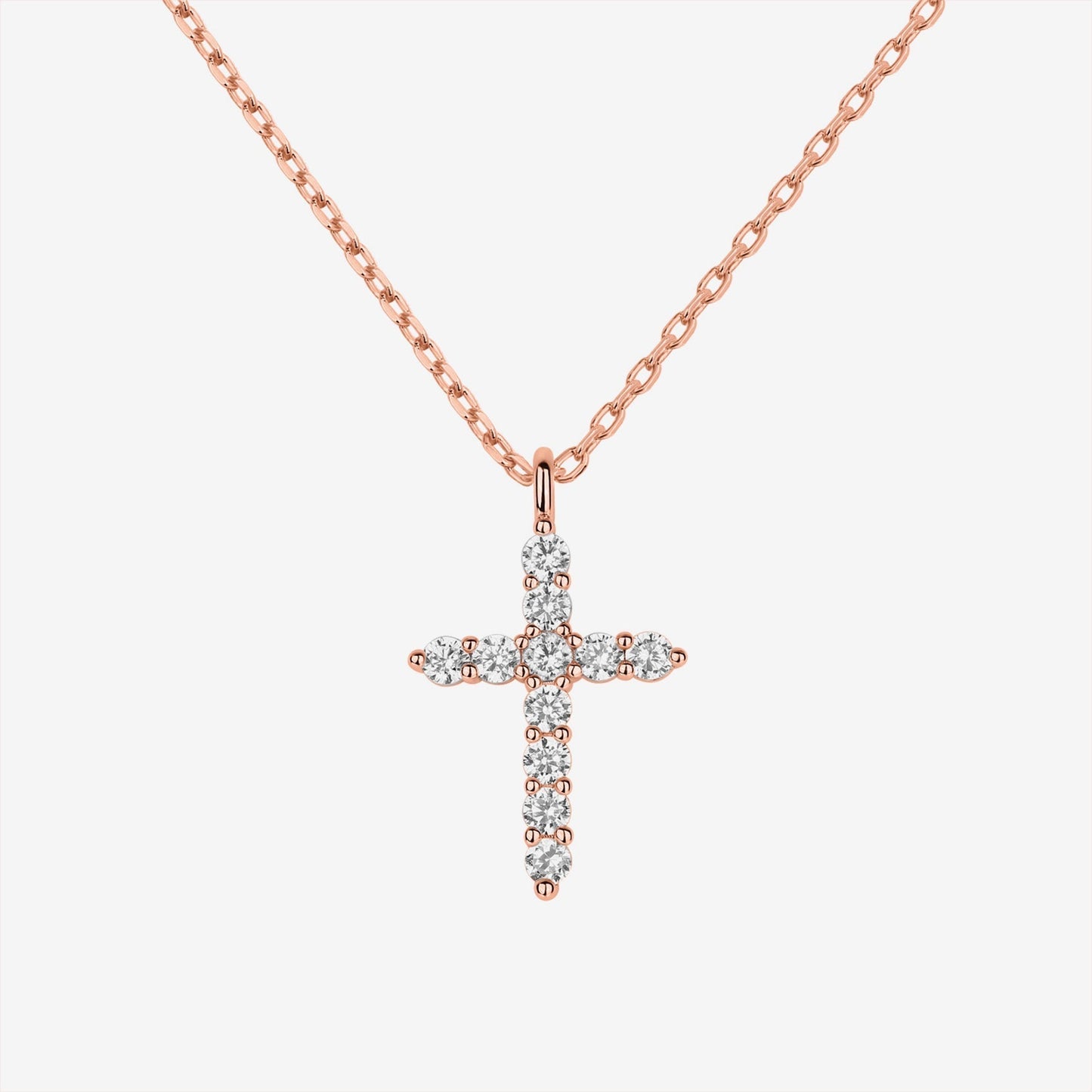 Cubic Zirconia Cross Pendant