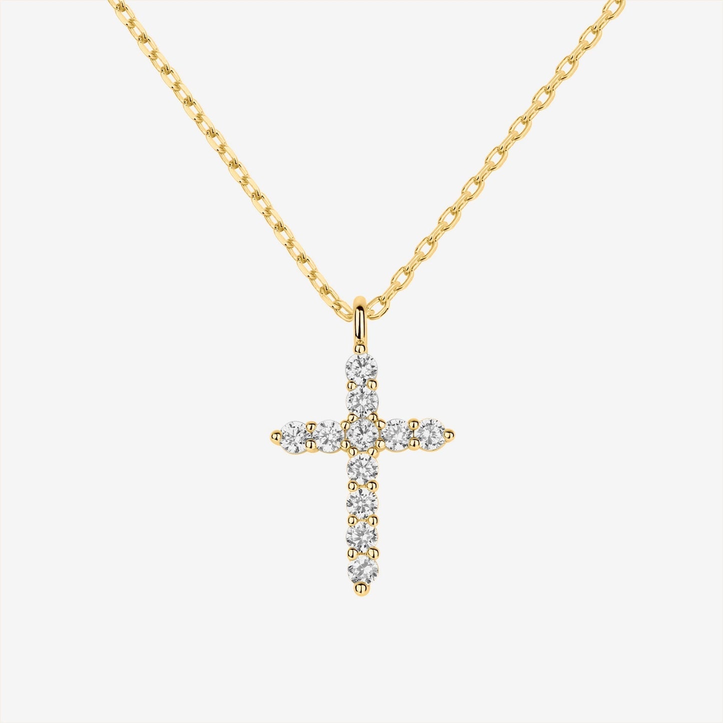Cubic Zirconia Cross Pendant