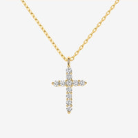 Cubic Zirconia Cross Pendant