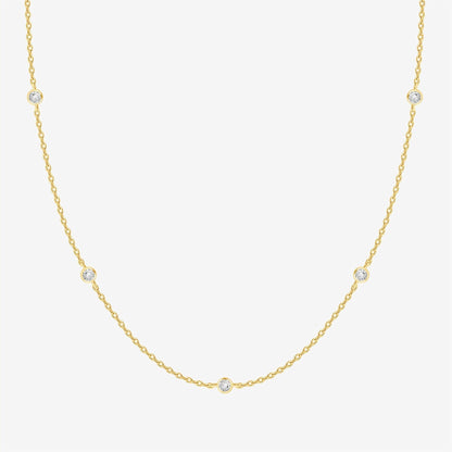 Pearl & Diamond Essence Chain Necklace