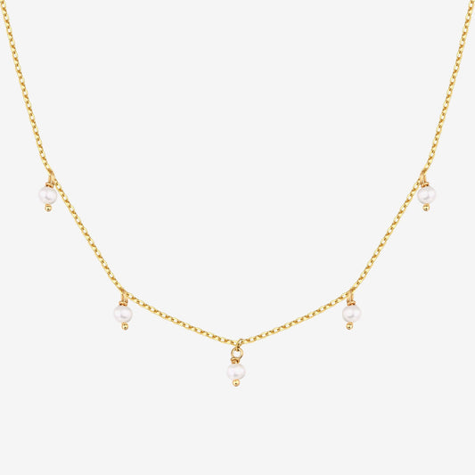 Shell Pearl Chain Necklace