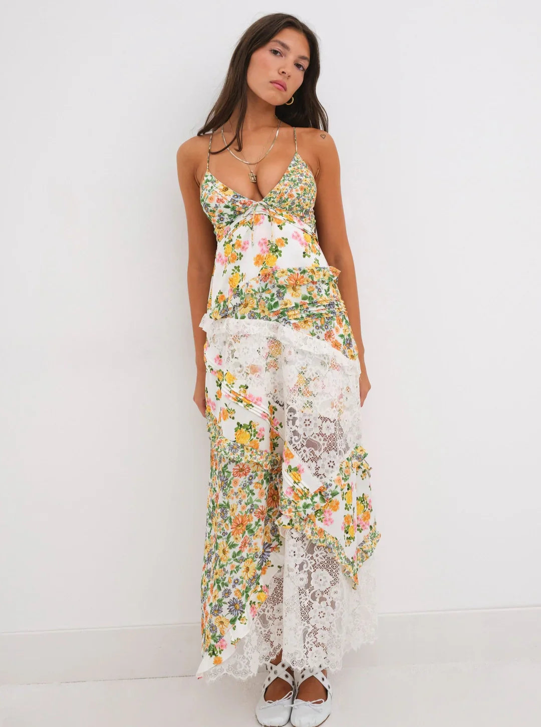 Blue Rosalyn Maxi Dress