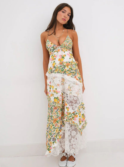Blue Rosalyn Maxi Dress