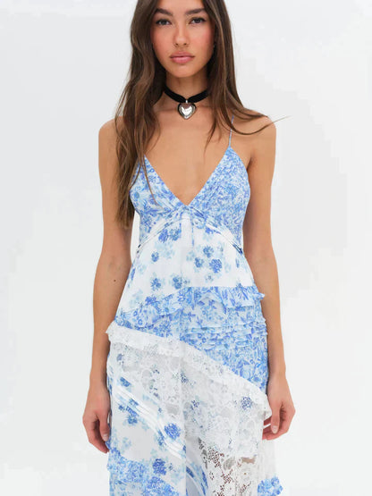 Oceann Blue Rosalyn Maxi Dress
