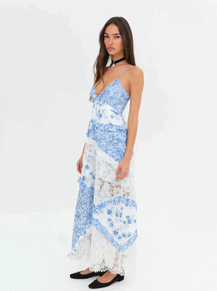 Oceann Blue Rosalyn Maxi Dress