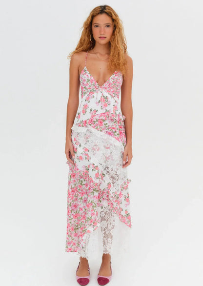 Blue Rosalyn Maxi Dress