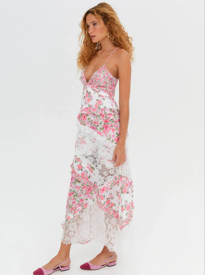 Blue Rosalyn Maxi Dress