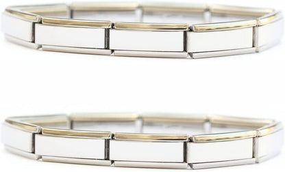Italian Charm Starter Bracelet (18 links for standard size and 9 links for superlinks)
