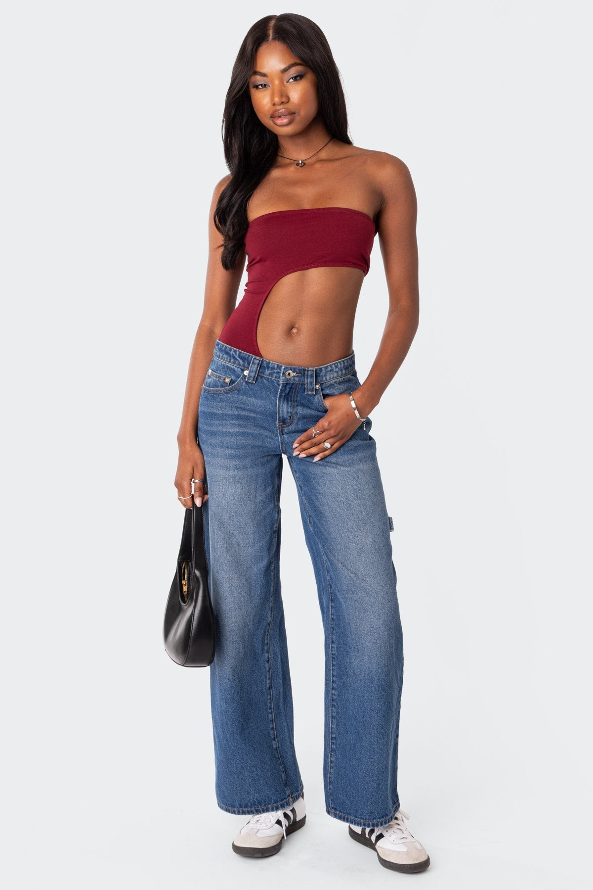 Indy Asymmetric Cut Out Bodysuit