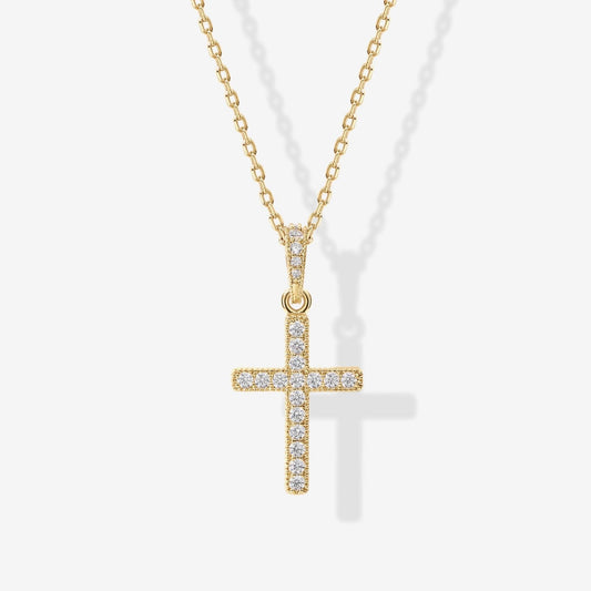 Pavé Cross Necklace