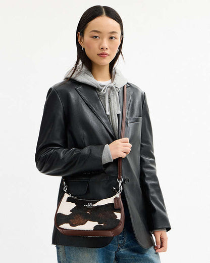 Hannah Cow Shoulder Teri Bag