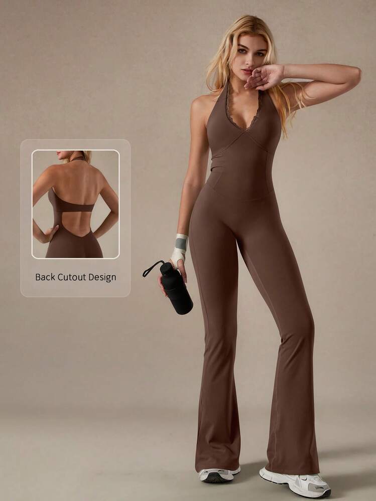 Satin Pink Belted Jumpsuit