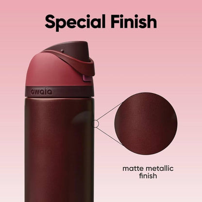 24oz Dark Cherry Stainless Steel Insulated Bottle