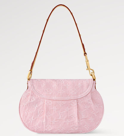 Pink Denim Marina Bag