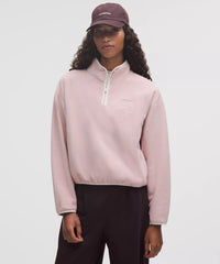 Baby Pink Quarter Zip Up Fleece