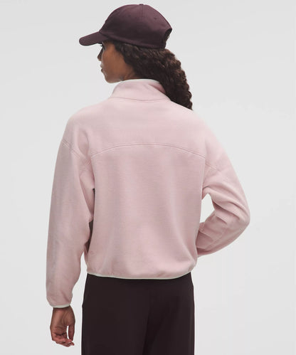 Baby Pink Quarter Zip Up Fleece