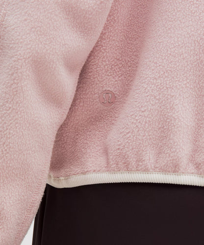 Baby Pink Quarter Zip Up Fleece