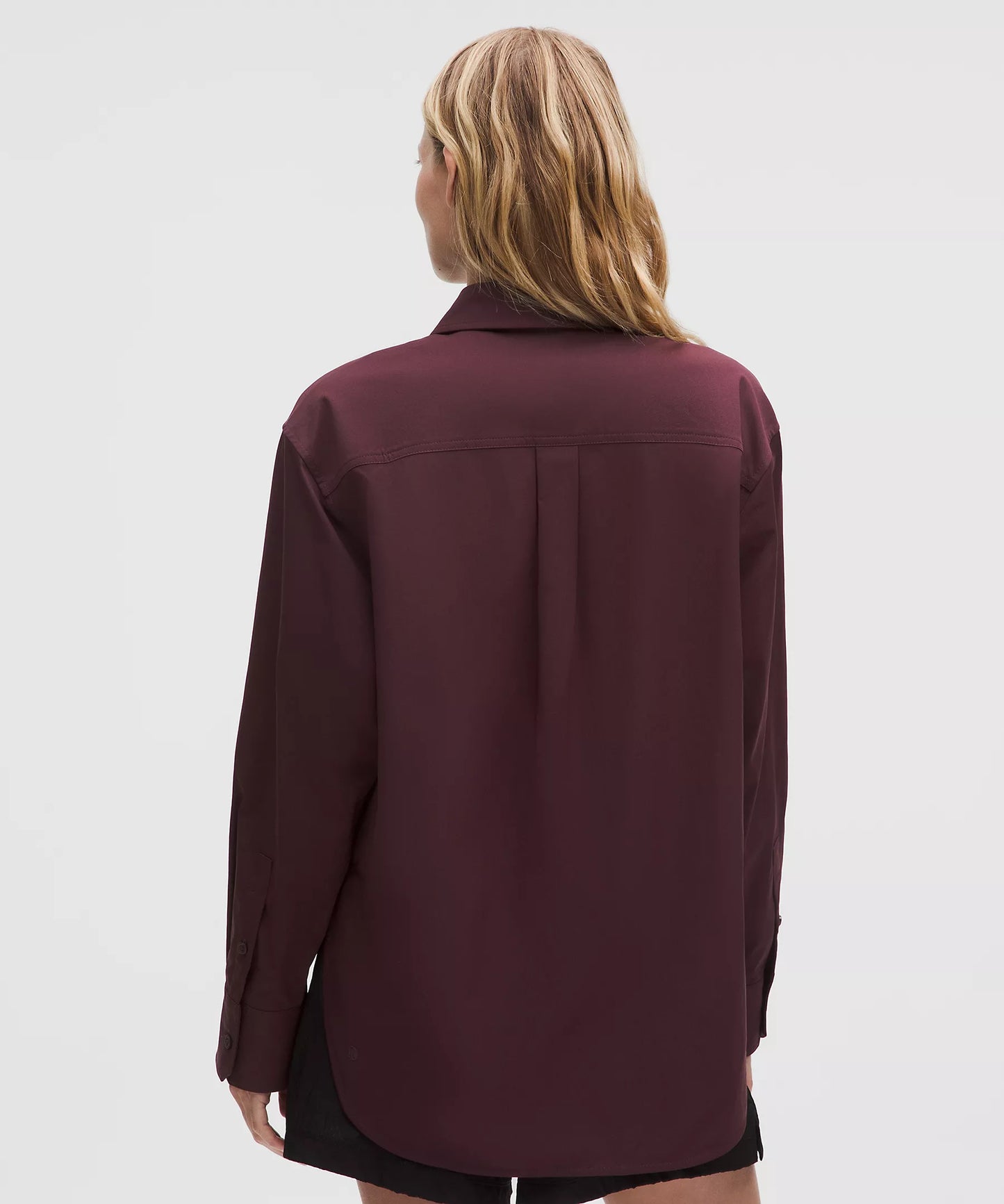 Woven Relaxed-Fit Button-Up Shirt