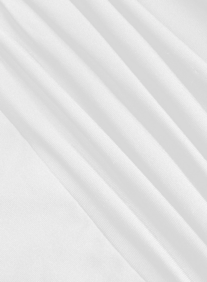 SOLID RUCHED U-NECKLINE RUFFLE MAXI DRESS