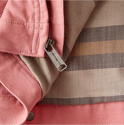 Pink Loose Fit Canvas Jacket