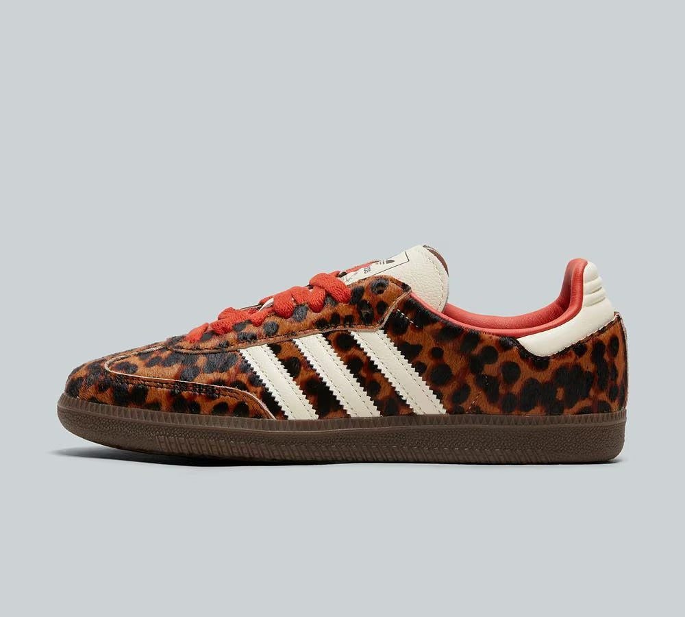 Leopard Print Red Lace Up Sama
