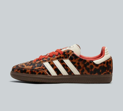 Leopard Print Red Lace Up Sama