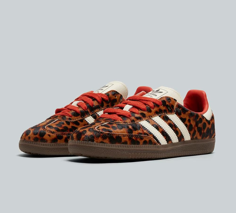 Leopard Print Red Lace Up Sama