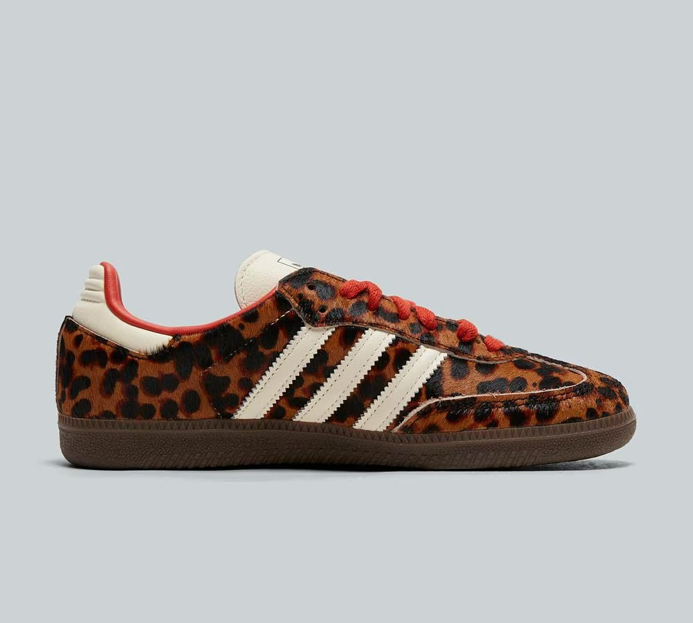 Leopard Print Red Lace Up Sama