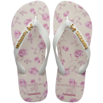 Women's LoveShackFancy Blooming Heirloom Slim Flip Flops