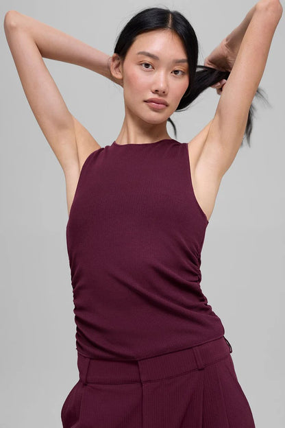 Ribbed En Pointe Tank