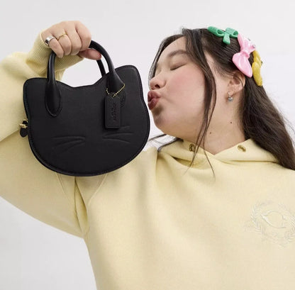 Black Leather Handbag