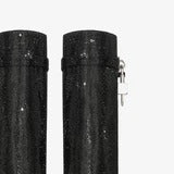 Stunning Black Satin Strass High Boots