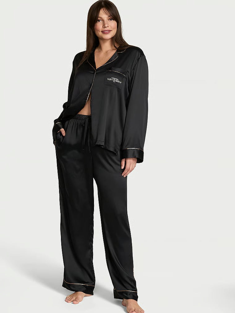VS Iconic Backstage Satin Pajama Set