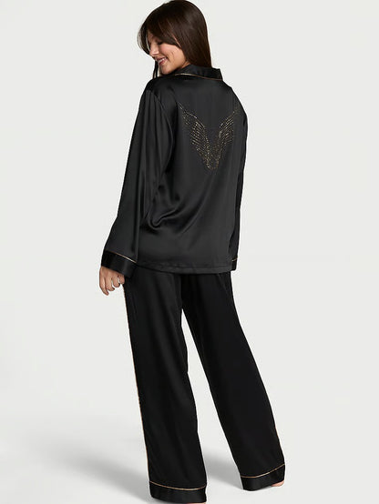 VS Iconic Backstage Satin Pajama Set