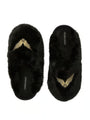 VS Iconic Luxe Plush Closed-Toe Slippers