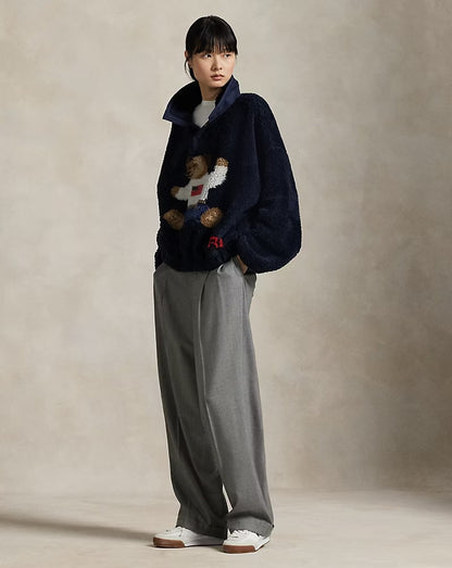 Polo Bear High-Pile Fleece Mockneck