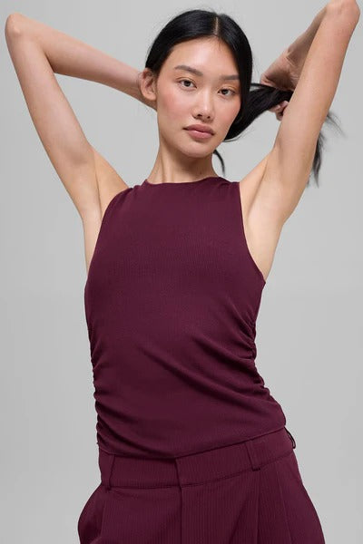 Ribbed En Pointe Tank