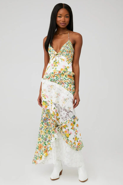 Blue Rosalyn Maxi Dress