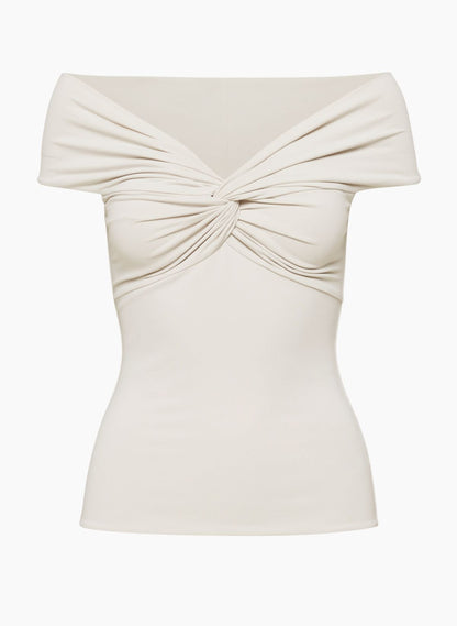 Contour Twist Off-Shoulder Top